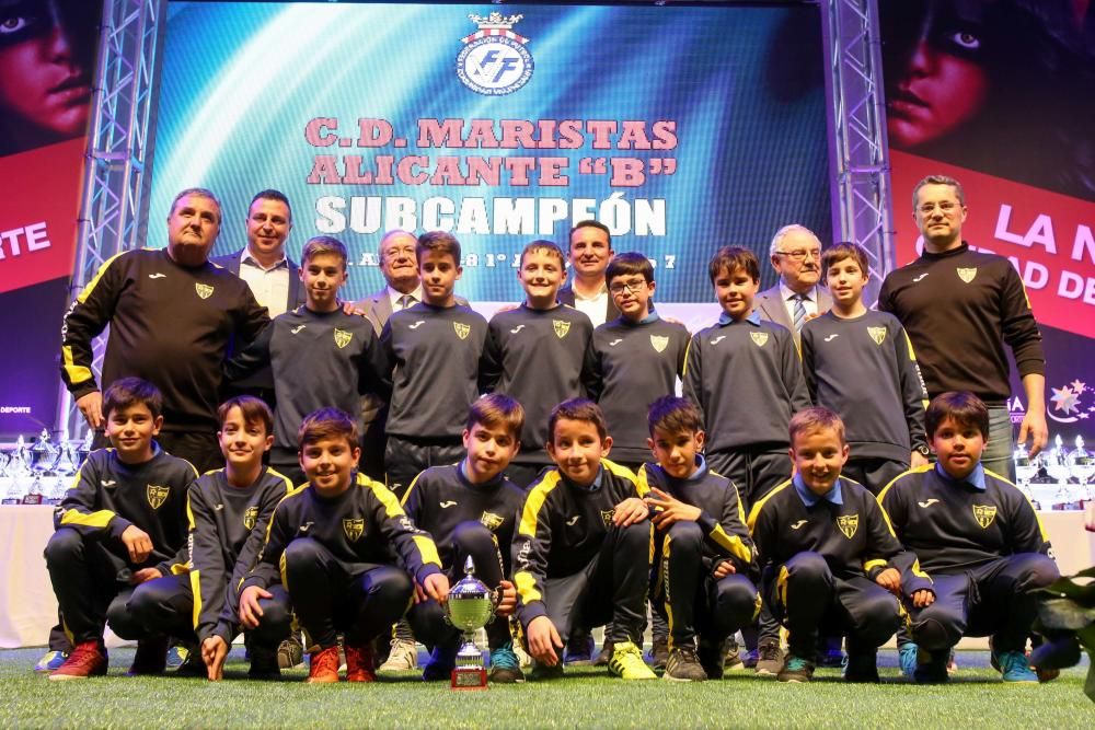 170 equipos premiados en la Gala del Fútbol Base Provincial en La Nucía