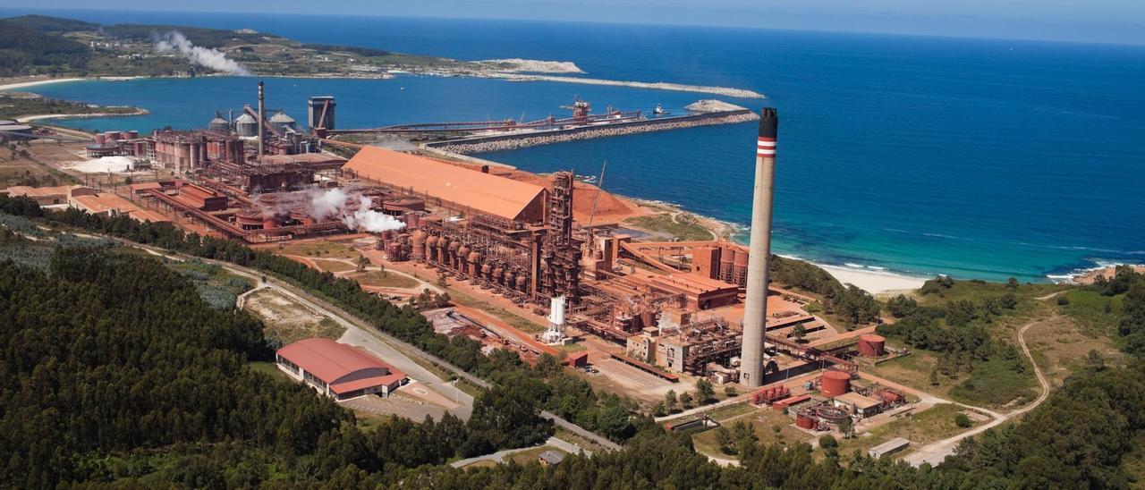 Vista de la planta de Alcoa en A Mariña de Lugo.