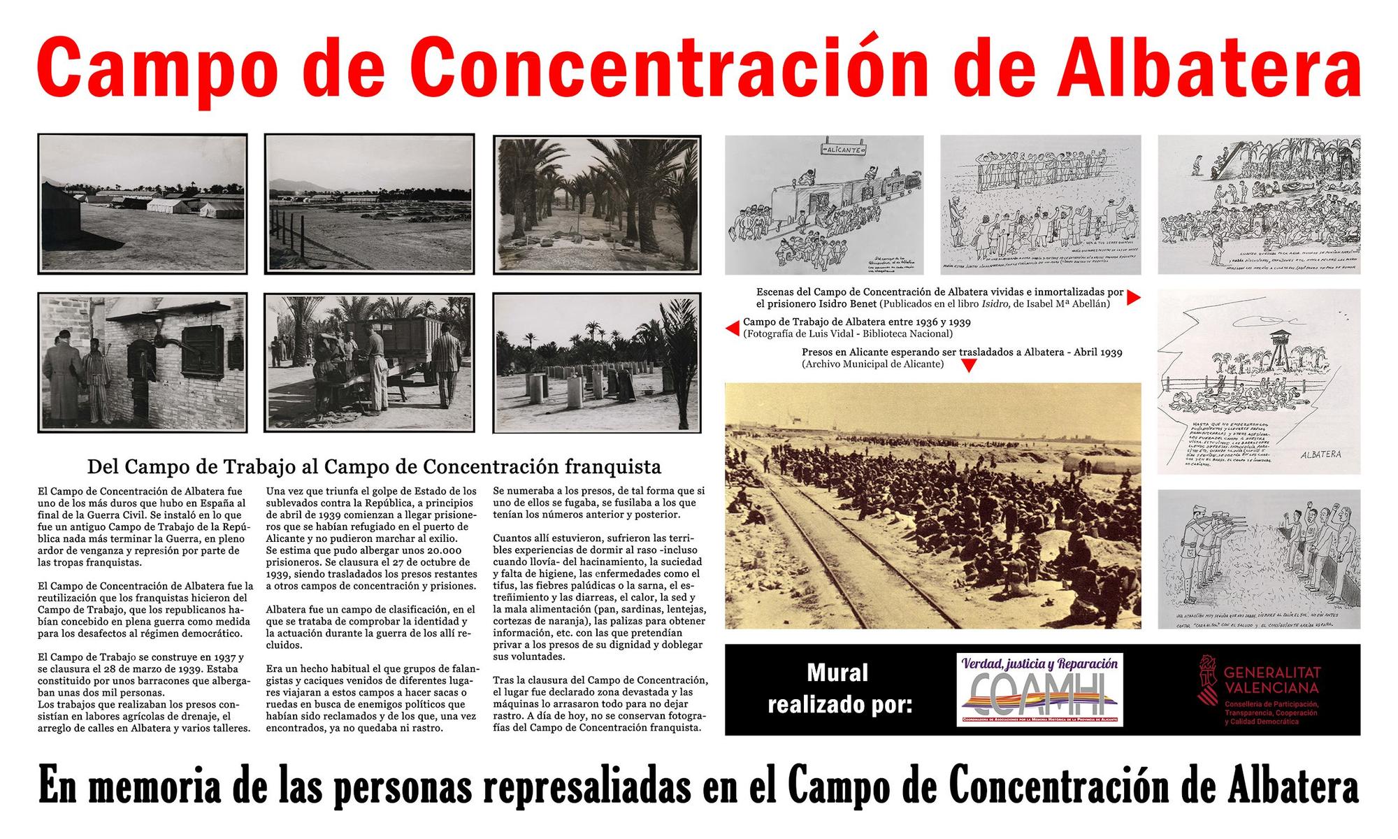 El campo de concentración de Albatera se instaló en lo que fue un antiguo Campo de Trabajo de la República.