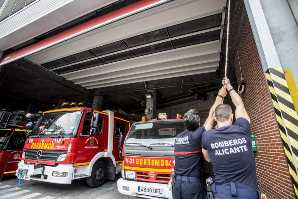 Parque de Bomberos de Alicante en mal estado