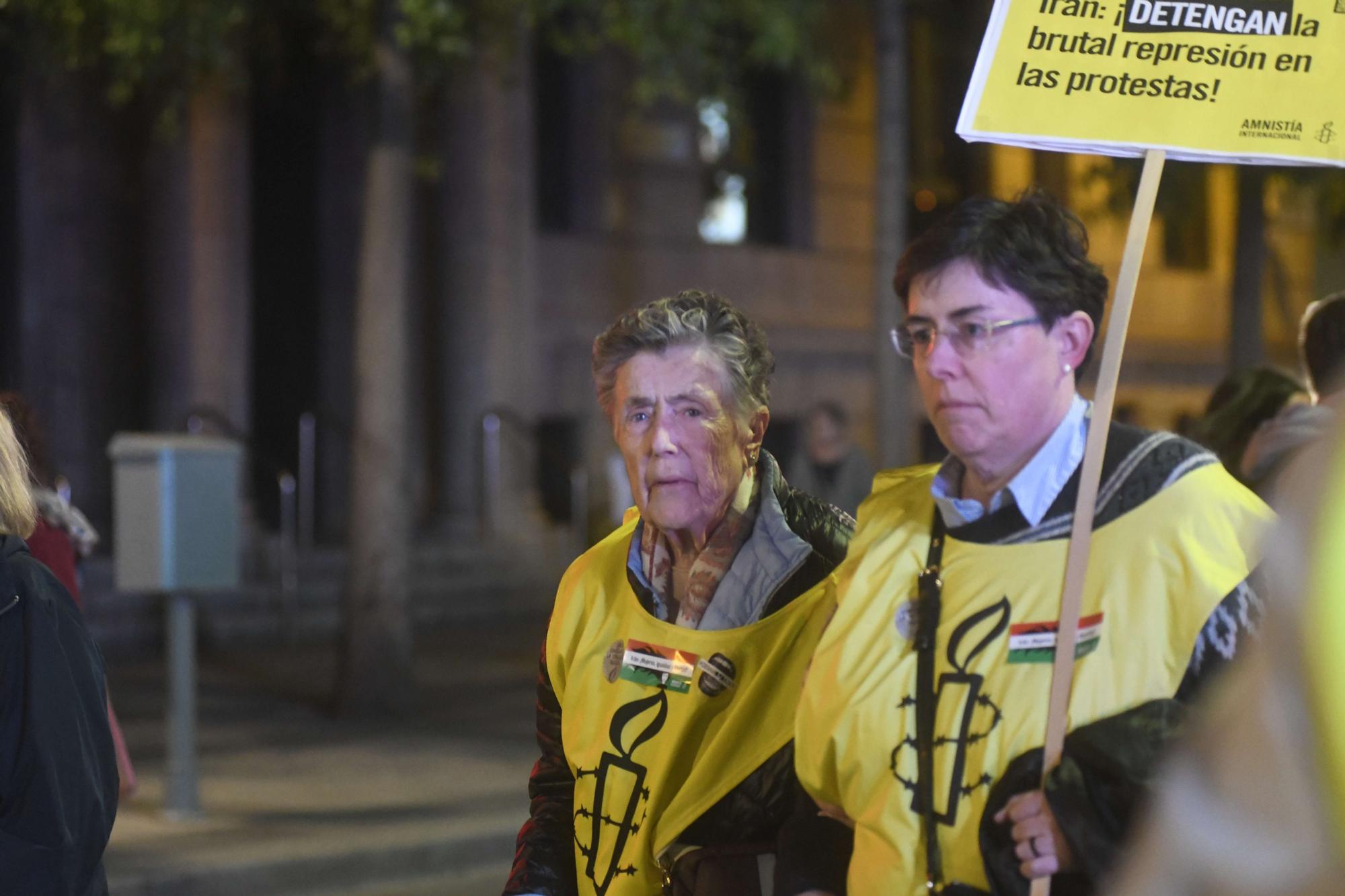 Las imágenes de la manifestación contra la violencia machista en Murcia