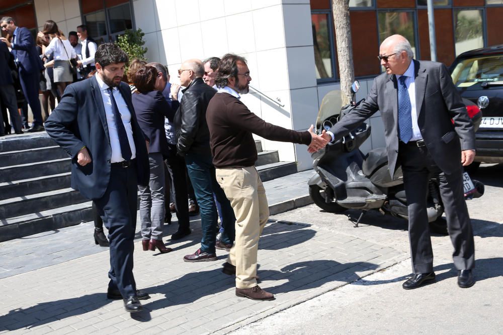 Funeral del exalcalde de Murcia Clemente García