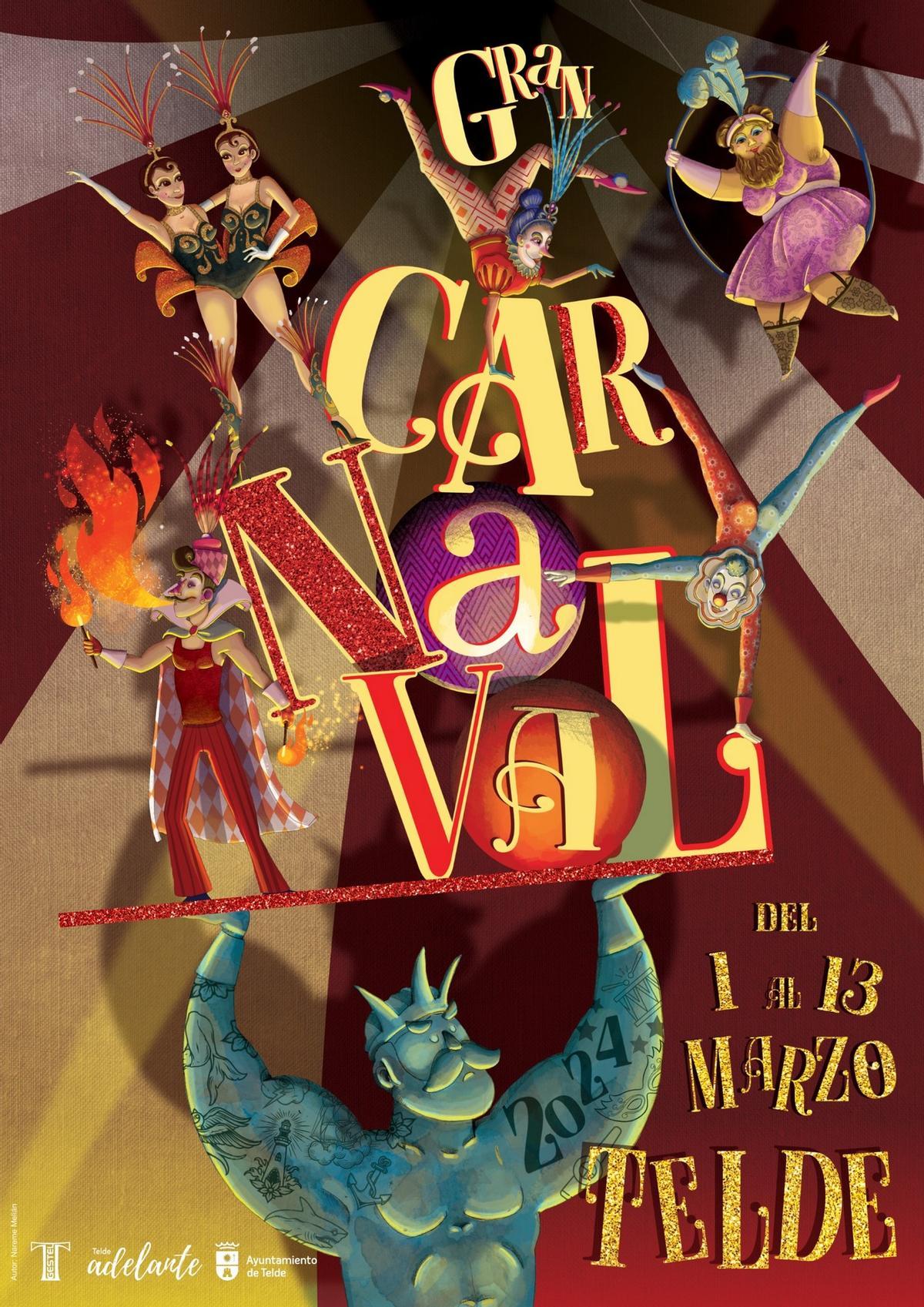 Cartel del Carnaval de Telde 2024.