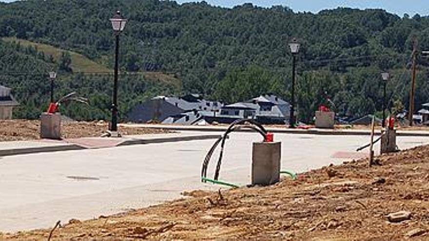 Obras realizadas en el Monte Gándara durante este verano.