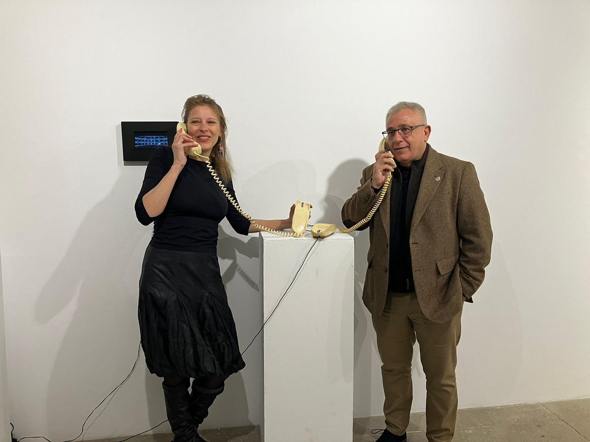 Laura Marte y Antonio Manresa, en la exposición