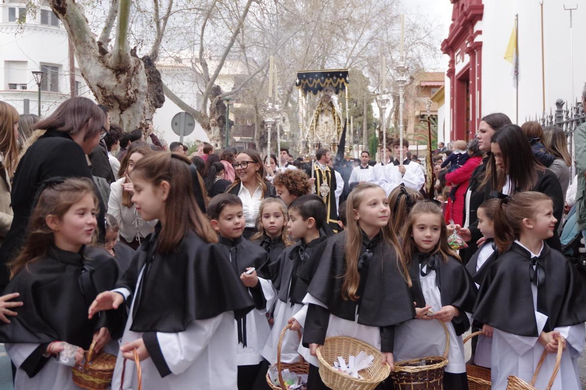 Procesión del Carmen Doloroso desde la parroquia del Corpus Christi