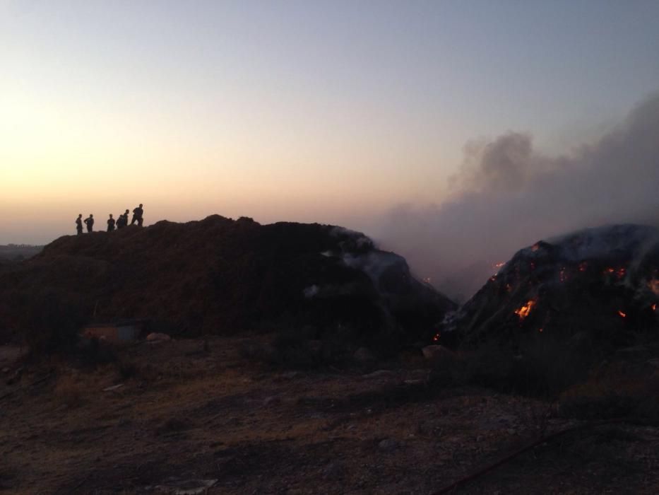 Incendio en la cantera de Fontcalent