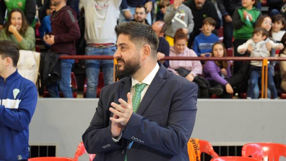 Josan González, durante el encuentro contra el Levante Futsal.