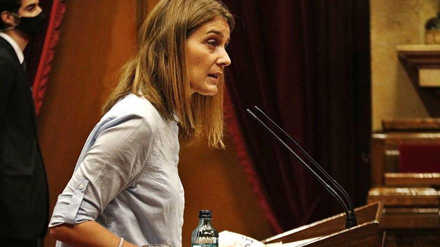 La presidenta de CatECP al Parlament, Jéssica Albiach