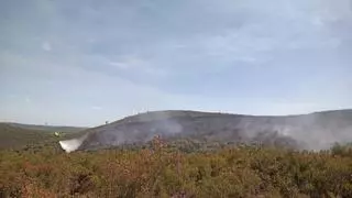 Controlado el incendio, intencionado, en la frontera alistana con Portugal