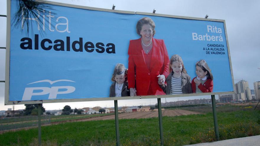 Cartel de la campaña del PP de València en 2007.