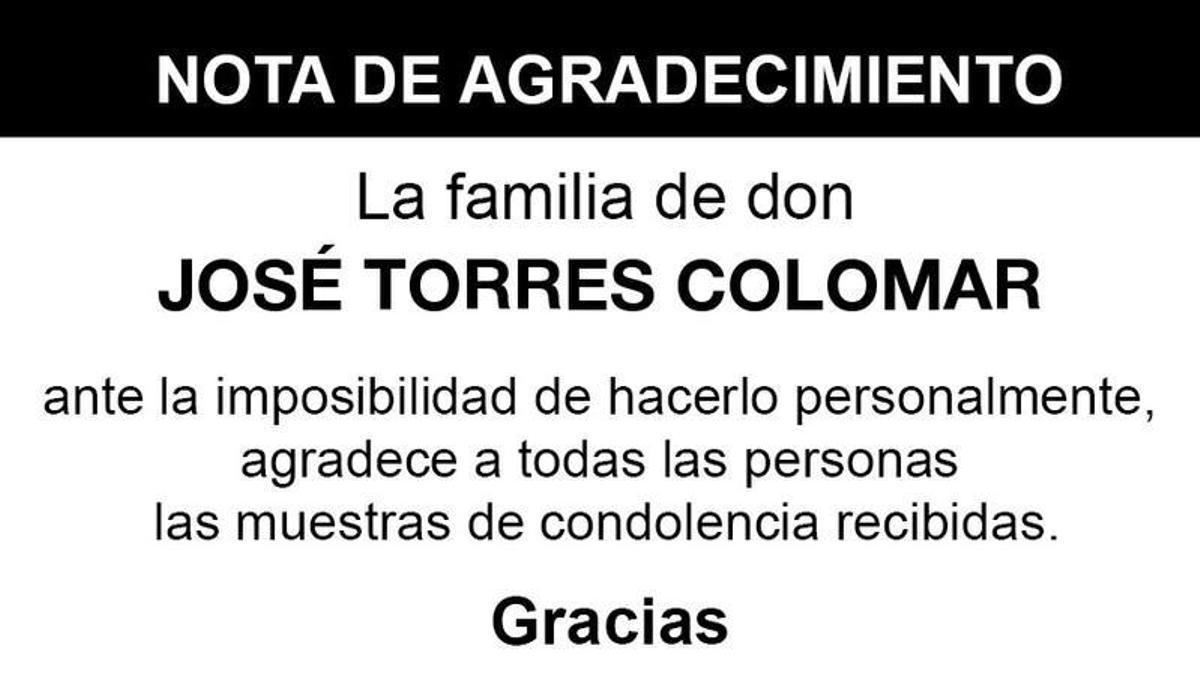 Nota José Torres Colomar