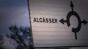Cartel indicativo de la localidad de Alcàsser.