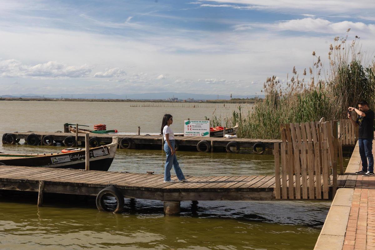 Una turista en l'Albufera