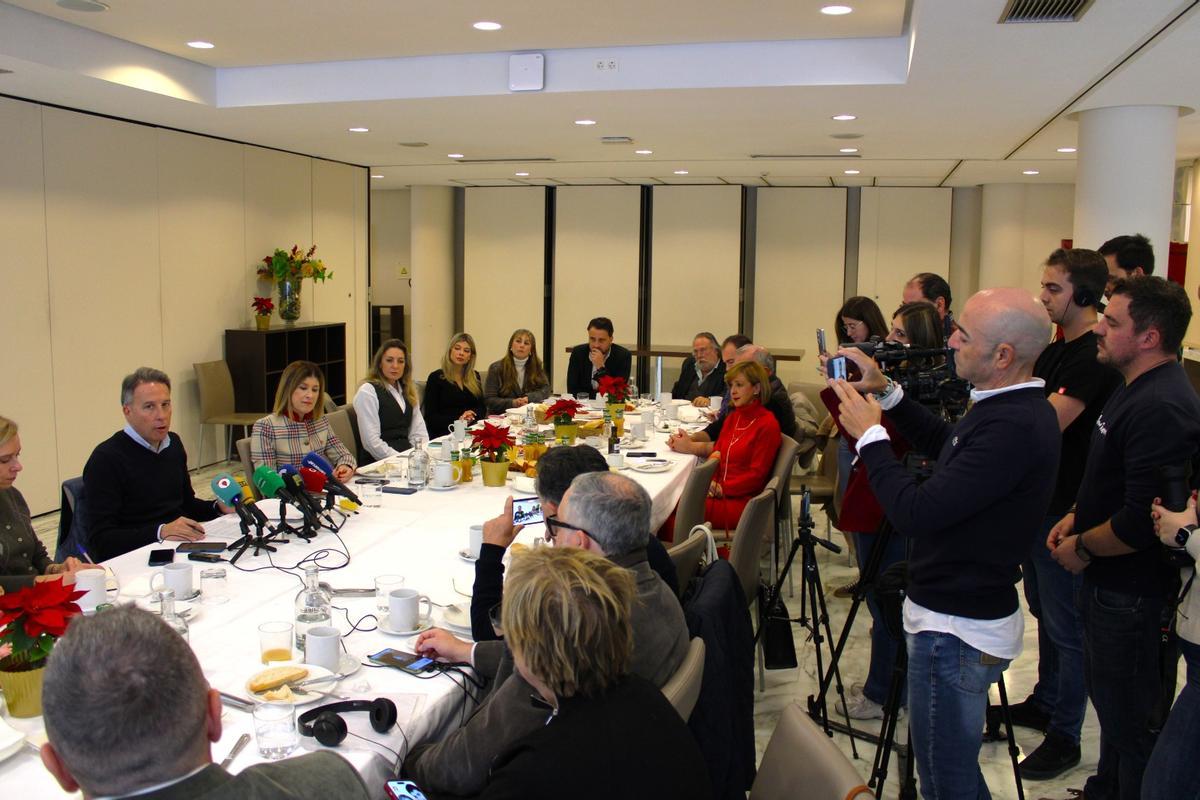 Gil Jódar durante su comparecencia ante los medios.