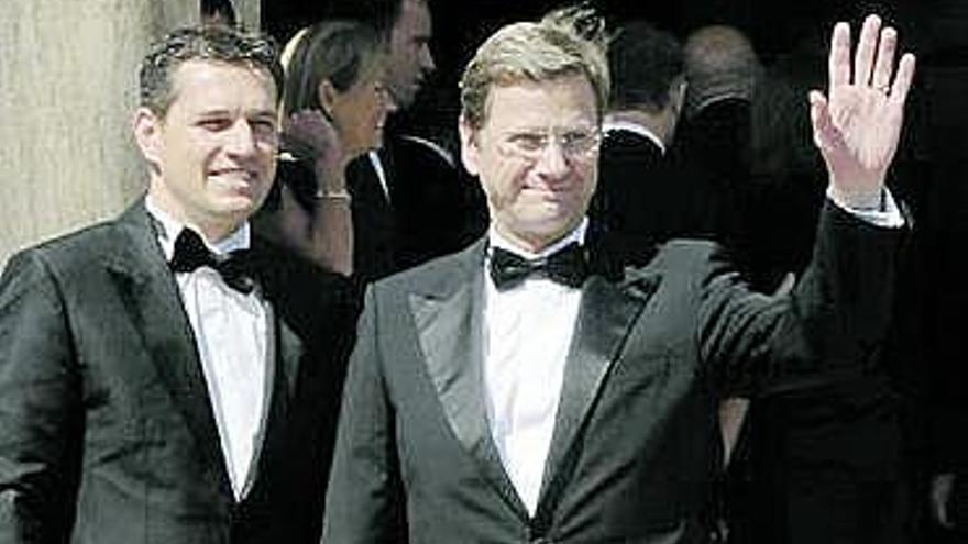 Por la izquierda, Michael Mronz y Guido Westerwelle.