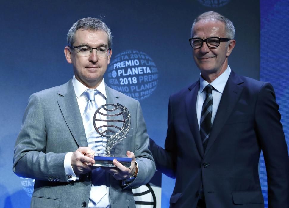 Entrega del Premio Planeta 2018, celebrada anoche en Barcelona.