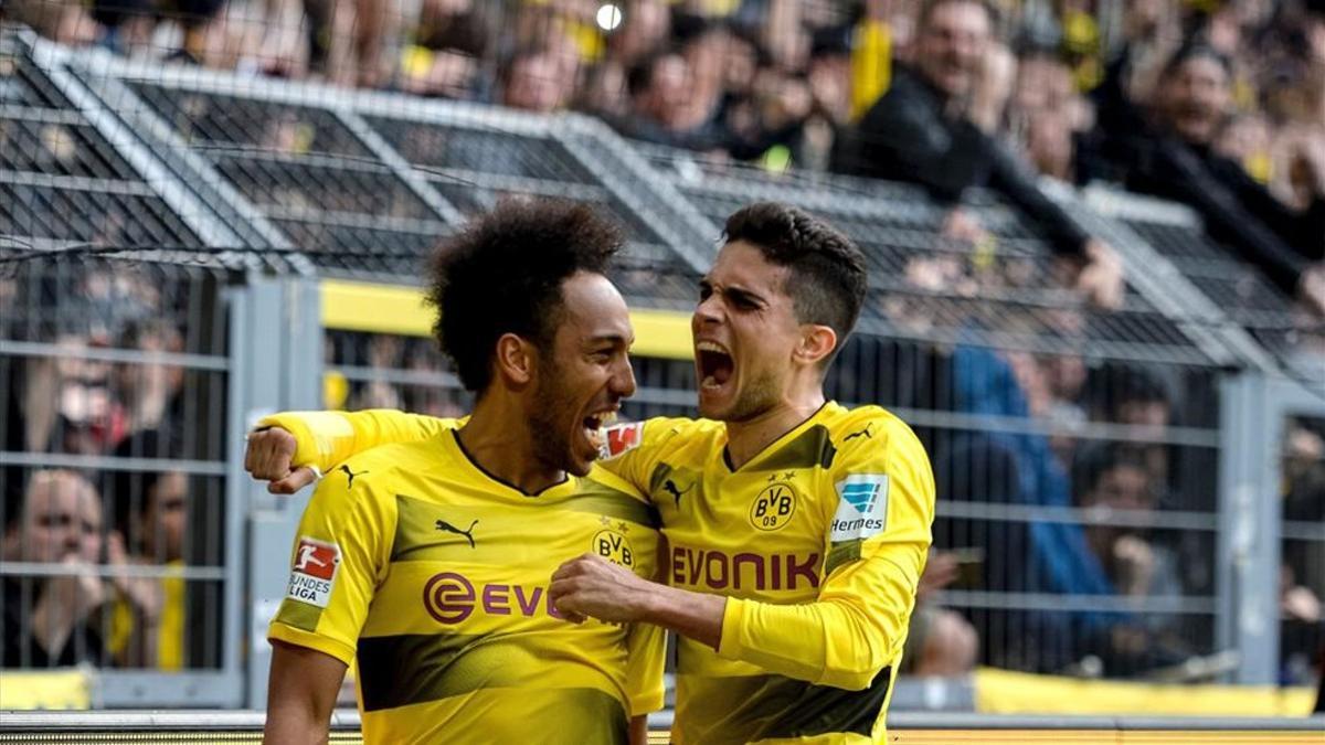 Aubameyang y Bartra confían en repetir esta escena