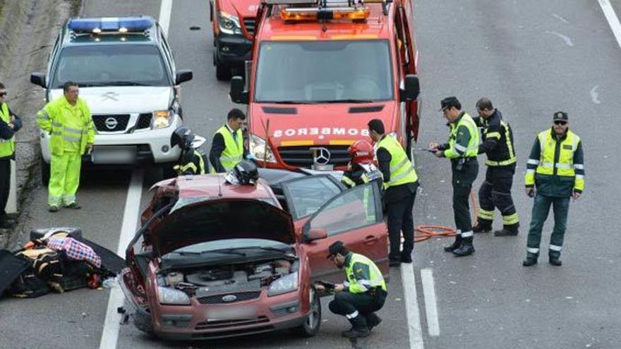 Imagen del accidente. // El Bierzo Digital