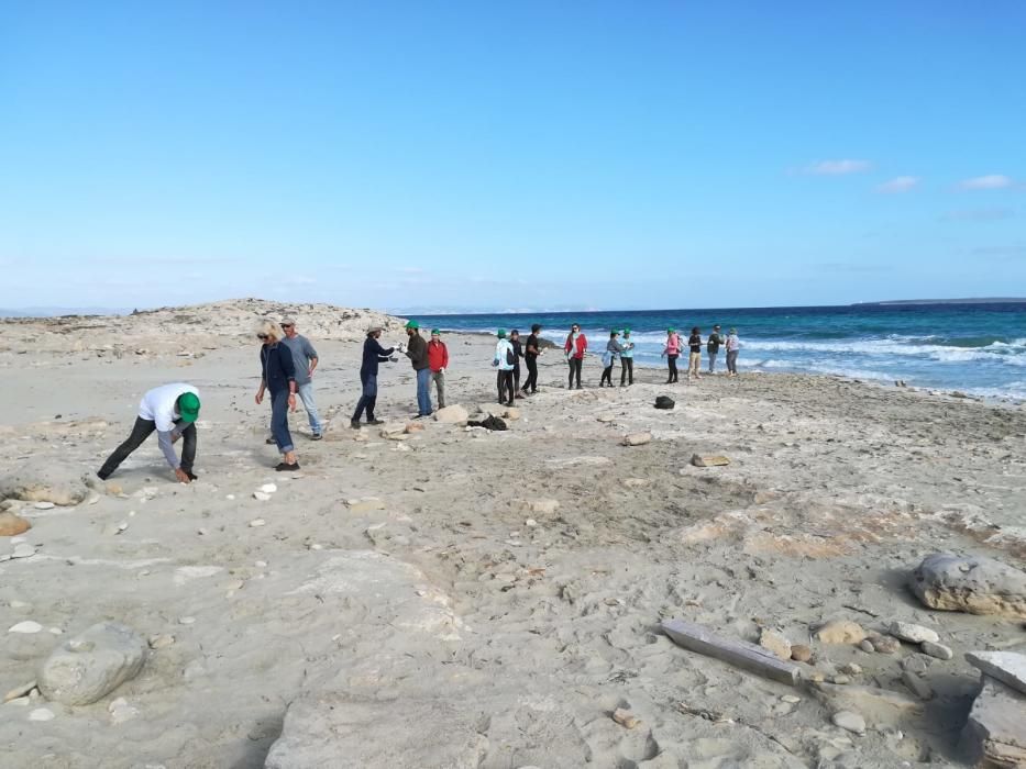 Retirada de "esculturas" de piedras