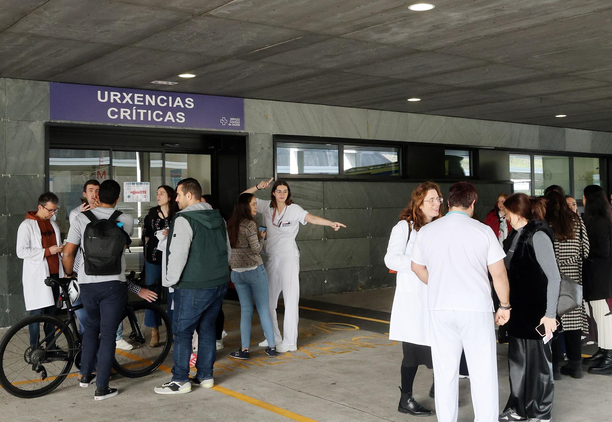 VIsta exterior de Urgencias del hospital Álvaro Cunqueiro de Vigo