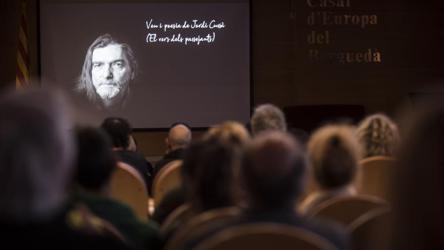 Les imatges de l'homenatge a l'escriptor Jordi Cussà