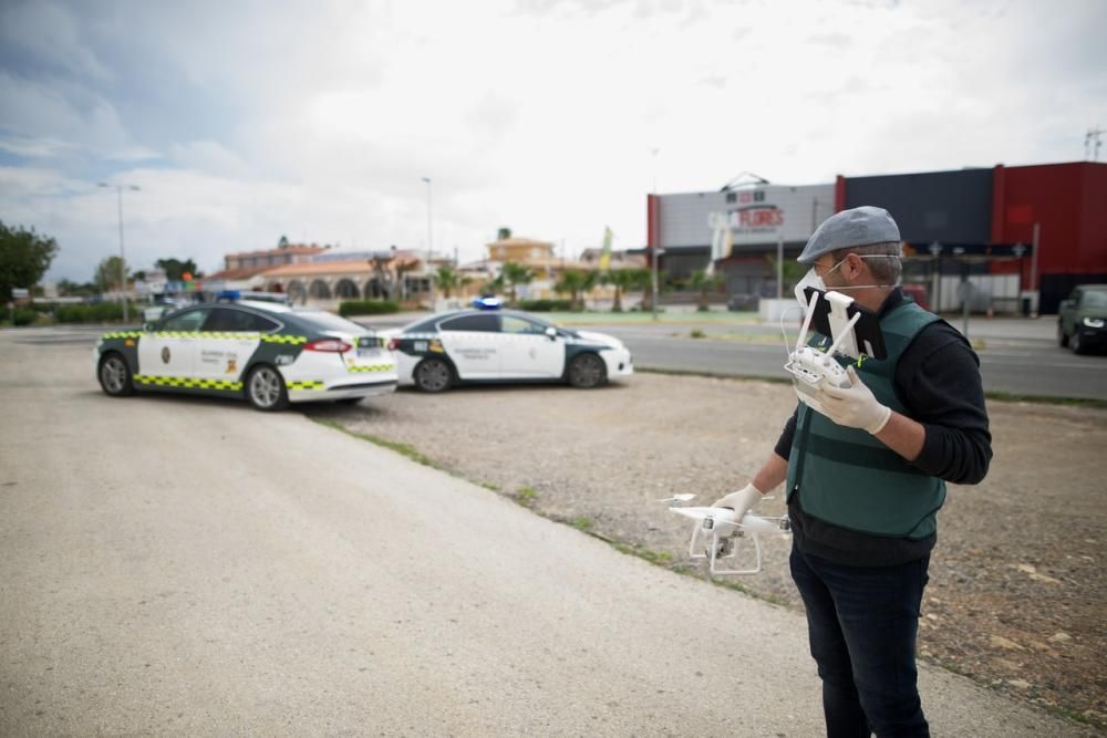 Controles policiales en La Manga