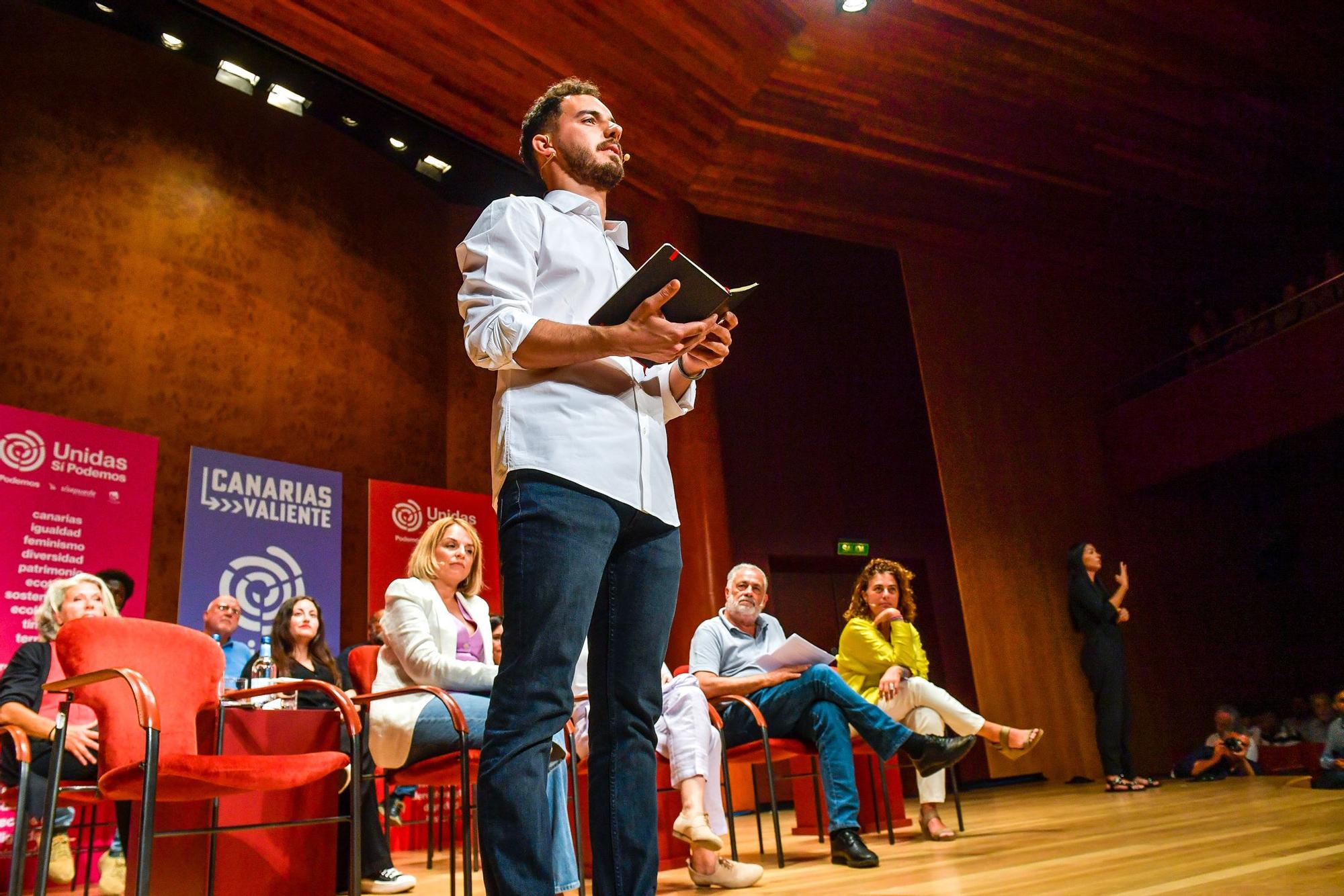 Ione Belarra asiste a un mitin de Podemos en Las Palmas de Gran Canaria