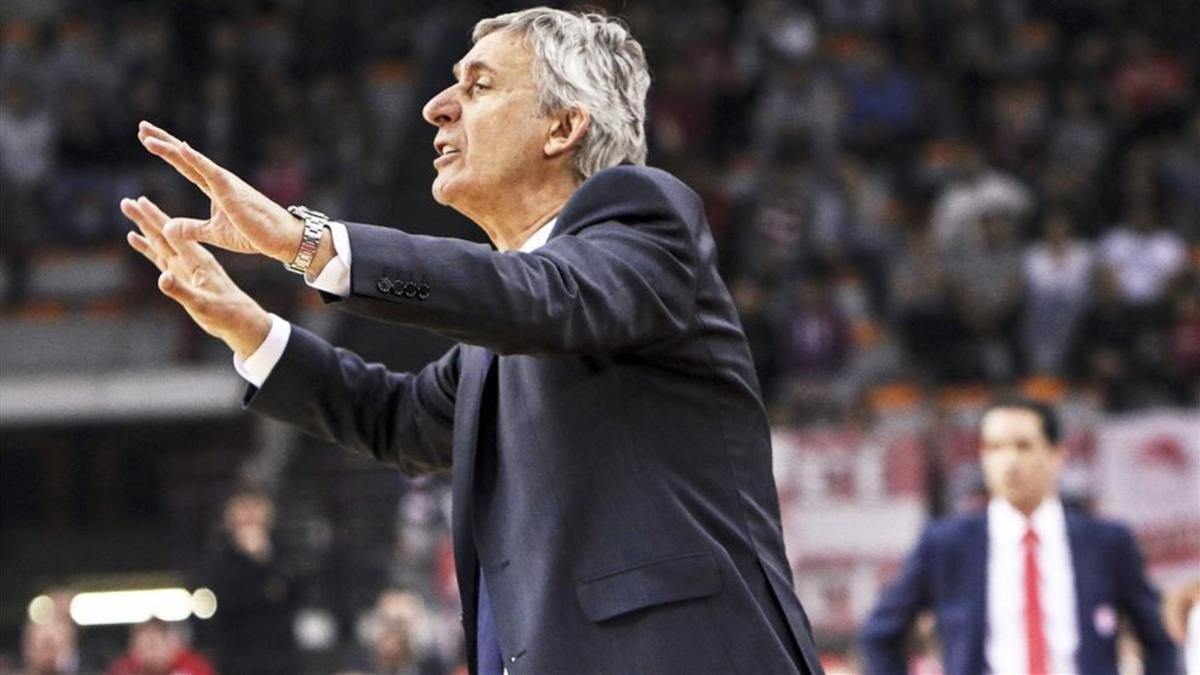 Pesic, en un momento del duelo disputado en Atenas este jueves