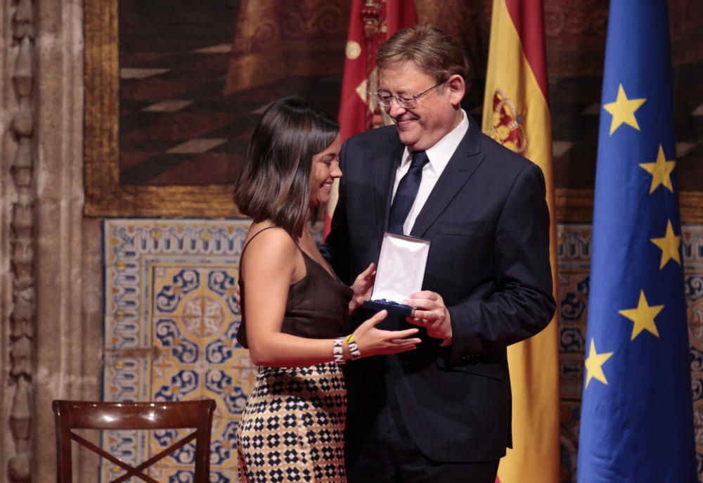 Acto institucional por el 9 d'Octubre en el Palau de la Generalitat