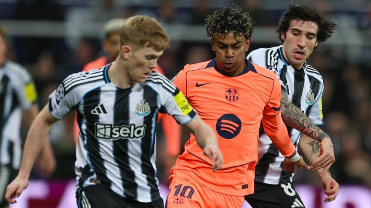 Resumen, goles y highlights del Newcastle 1 - 1 FC Barcelona de la ida de octavos de final de la Champions