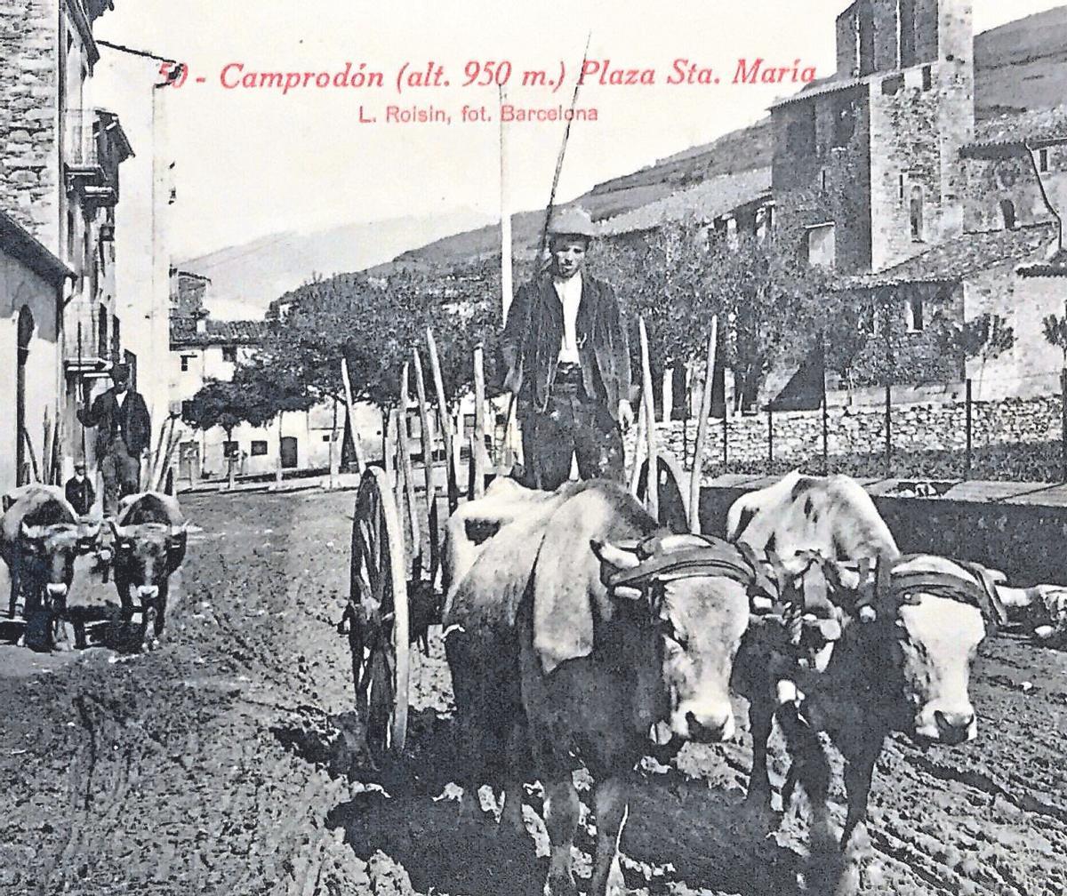 Imatge històrica de la localitat de Camprodon obra de Lucien Roisin.