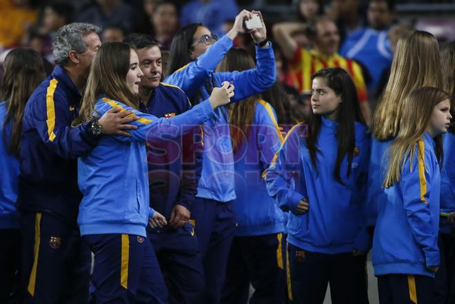 La fiesta del Doblete en el Camp Nou