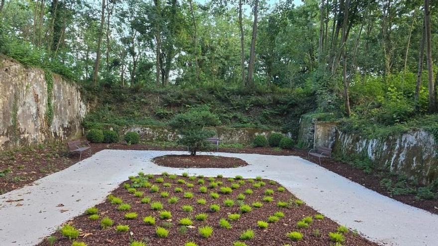 Jardines, bancos y tres rutas para pasear, atractivos del nuevo "pulmón verde" que Oviedo estrenará en agosto