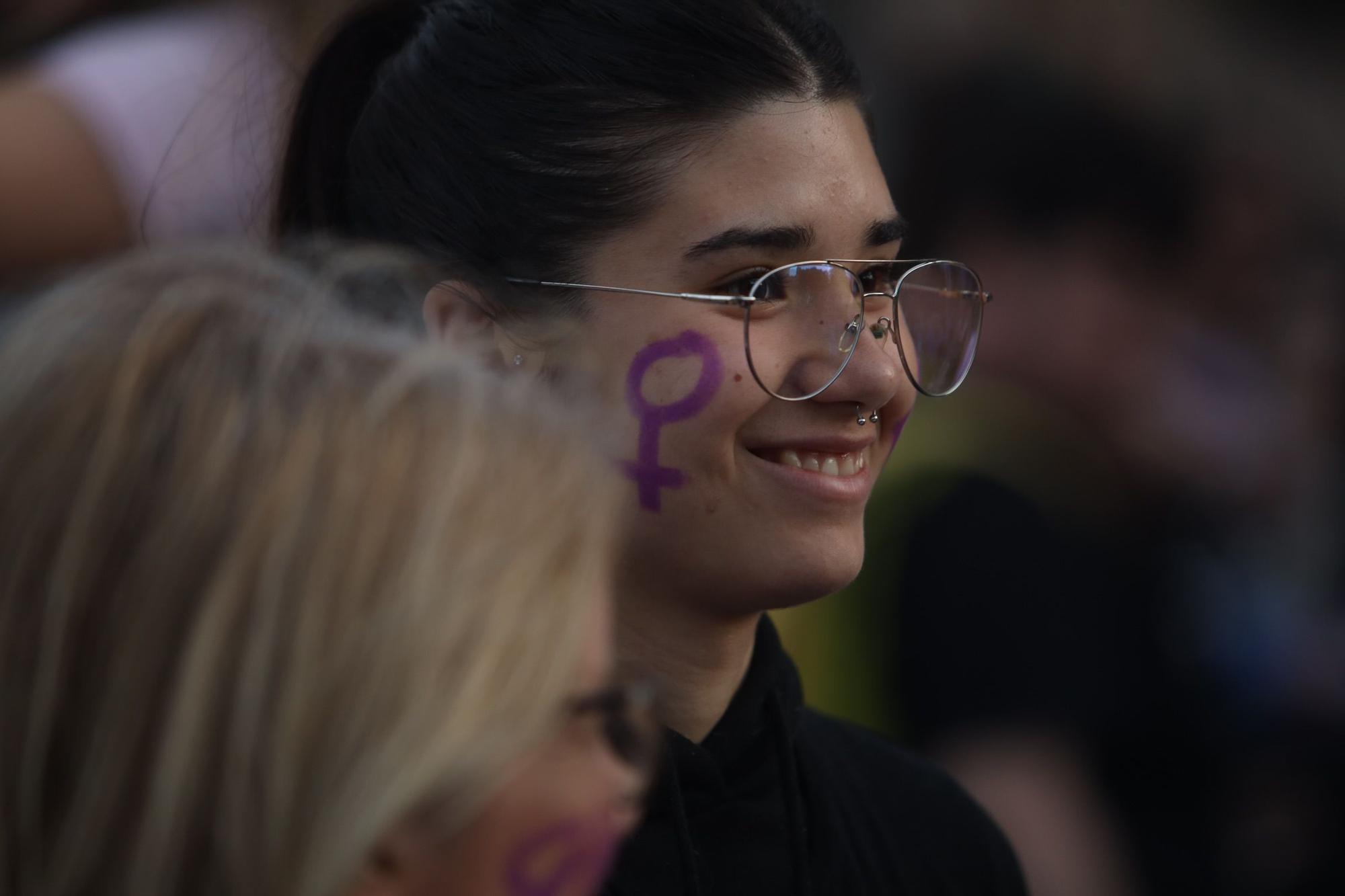 La marcha por el Día Internacional de la Mujer de Málaga, en imágenes