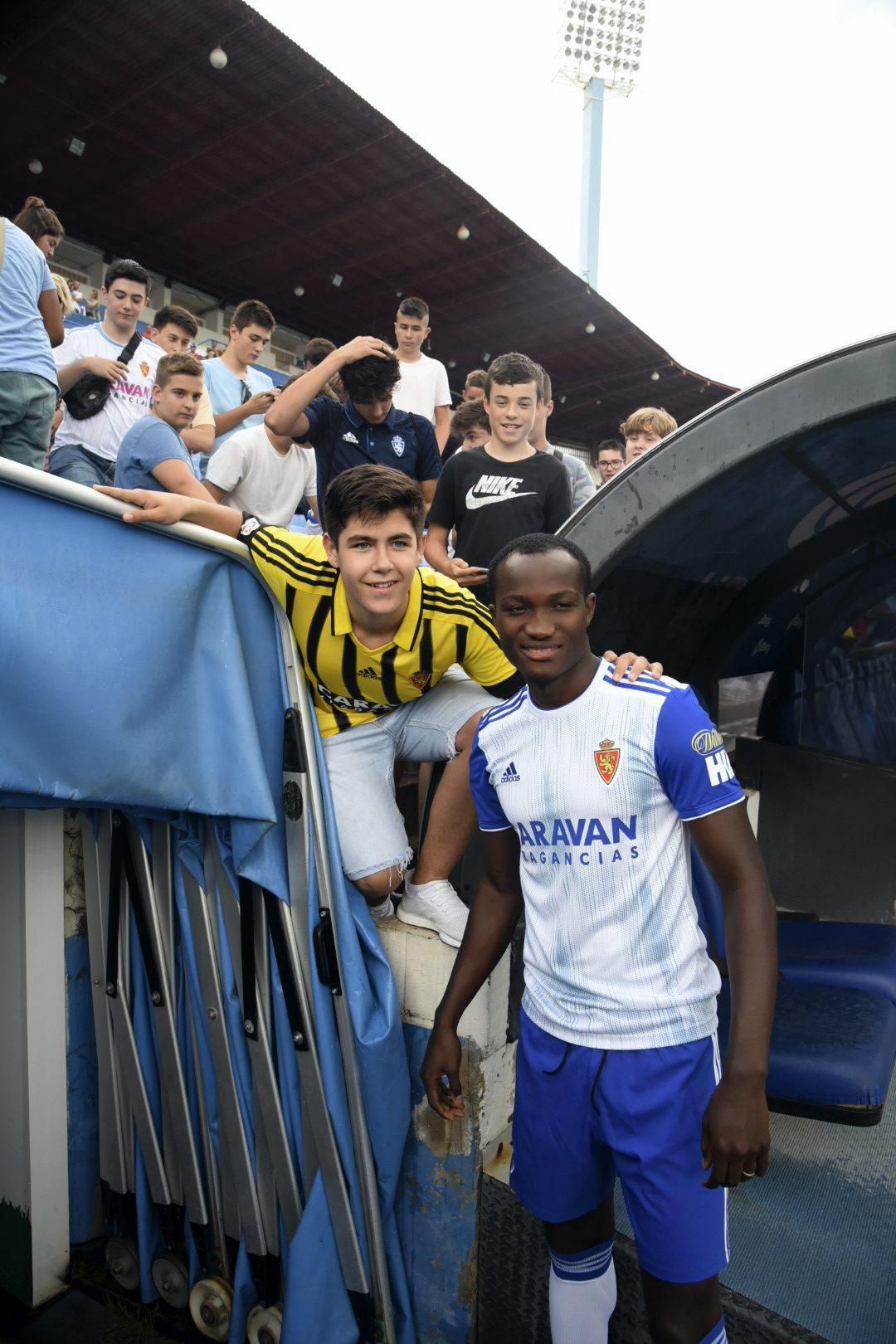 Presentación de Raphael Dwamena, nuevo fichaje del Real Zaragoza