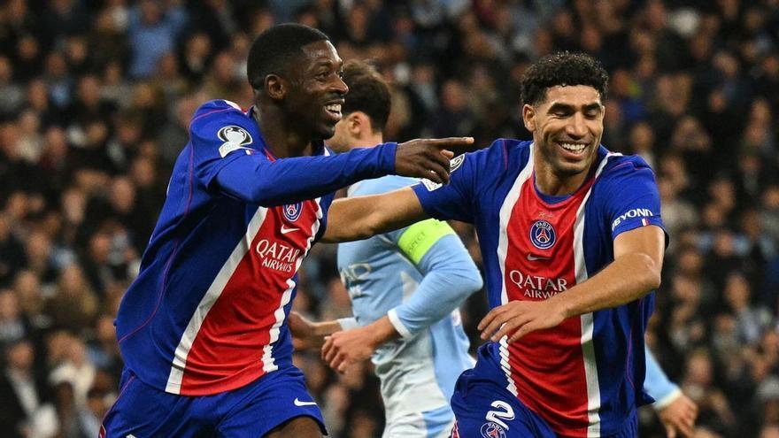 El City se queda corto ante un imponente PSG con la presencia de Guardiola