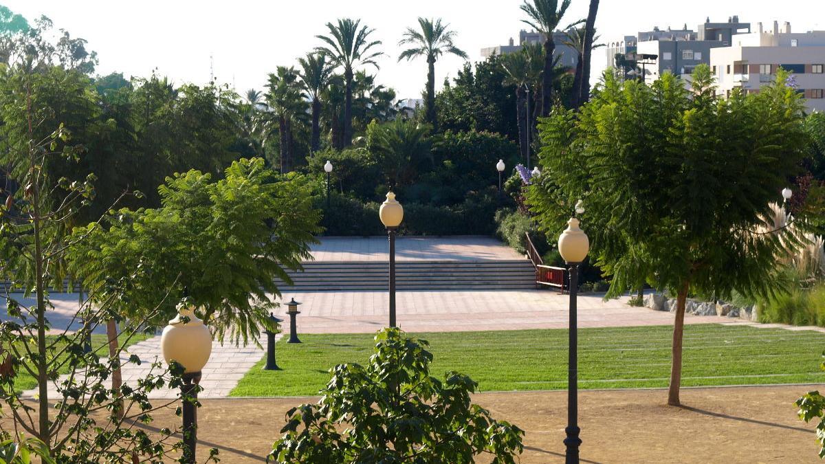 El parque del Canyar de les Portelles está lleno de árboles