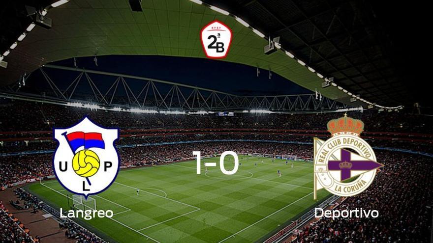 El Langreo consigue la victoria en casa frente al Deportivo (1-0)