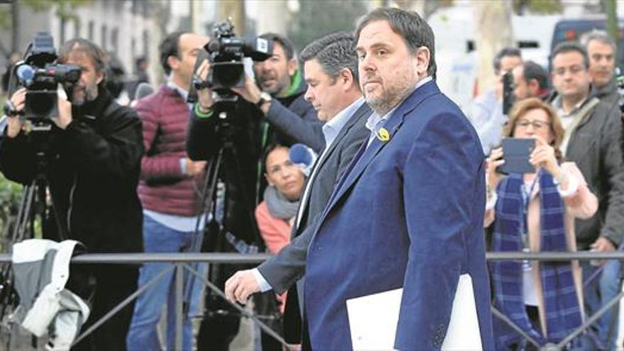 Los independentistas, pendientes de la situación de Oriol Junqueras