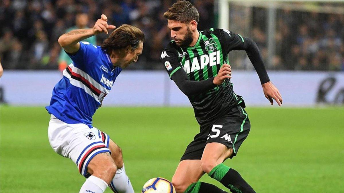 Domenico Berardi puede desencadenar otra 'guerra' entre Barça y Roma