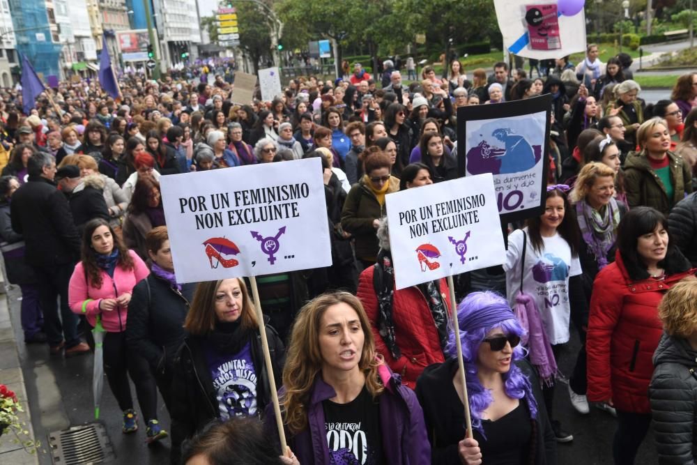 13.000 personas en el 8-M de A Coruña