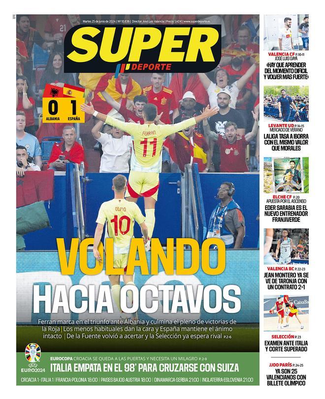 Las portadas deportivas de la prensa de hoy, martes 25 de junio