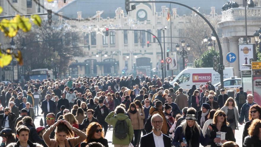 Calles cortadas en València por Navidad