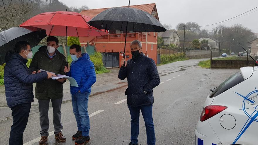 Mos inicia el estudio topográfico para la senda peatonal de Tameiga-Pereiras