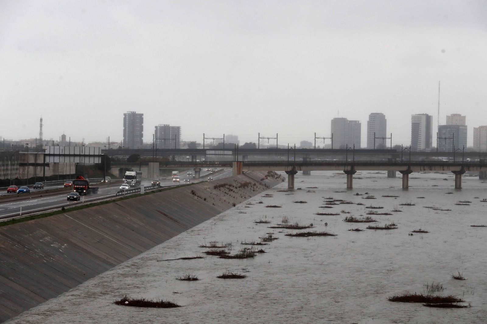 Las imágenes del paso del temporal de luvia por la Comunitat Valenciana