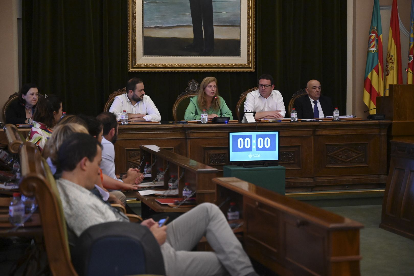 Las emotivas imágenes del último pleno de la legislatura en el Ayuntamiento de Castelló