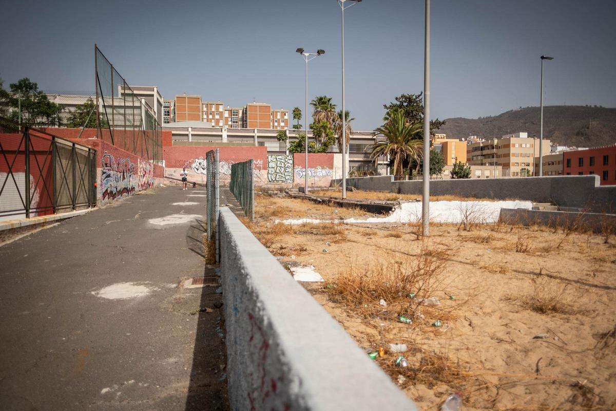 Zona en la que se construirá el Pump Track, en Los Gladiolos.