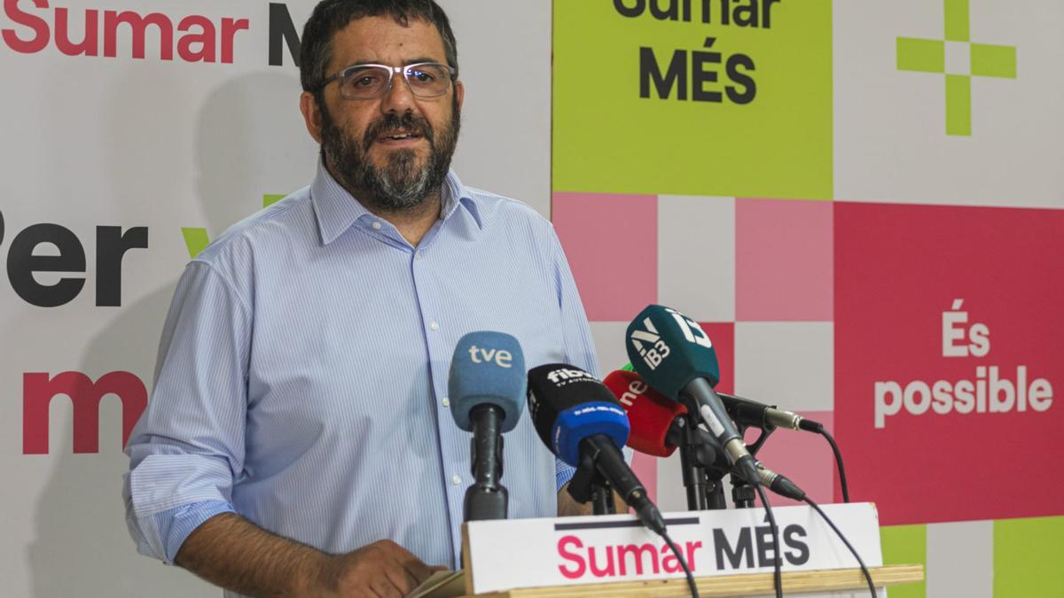 El candidato de Sumar-Més, Vicenç Vidal