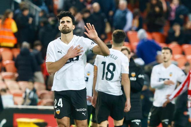 Las imágenes del partido de Copa del Rey entre el Valencia CF y Athletic en Mestalla